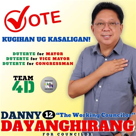 Councilor Danny Dayanghirang .